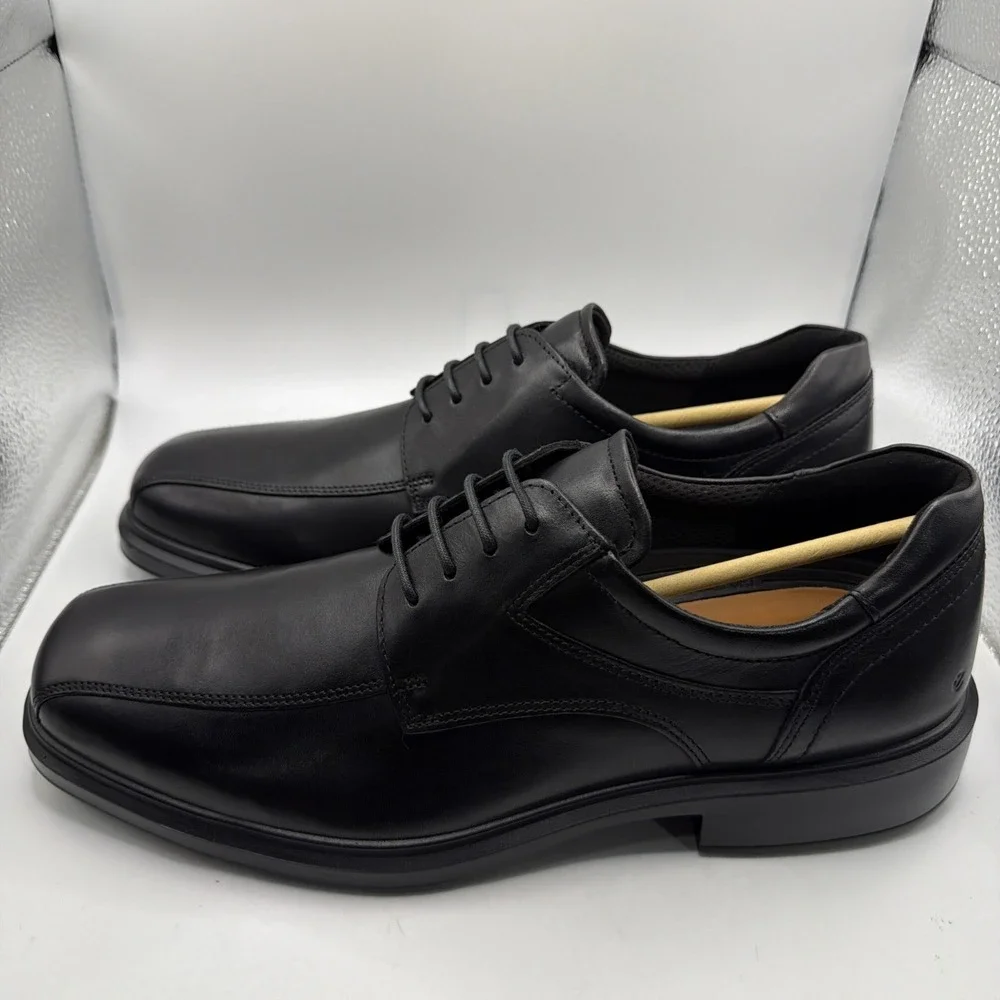 ECCO 500174 01001 Helsinki 2 Men's Black Oxford Shoes. EU 44, US 10-10.5